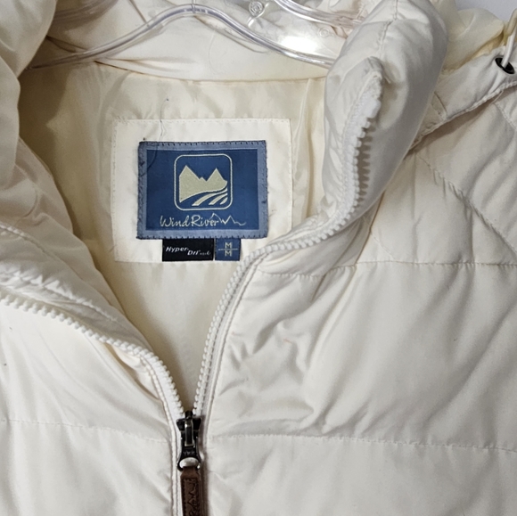 Windriver long puffer jacket winter coat off white size medium - Picture 4 of 5